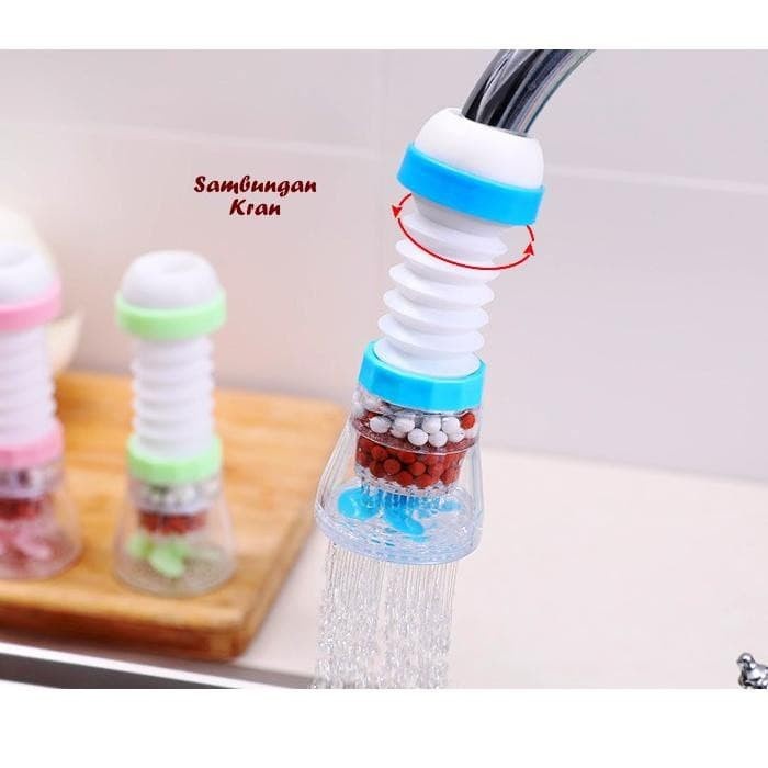 BAROKAH GAMIS Spiralz keran filter washtafel pembersih air water filter wastafel