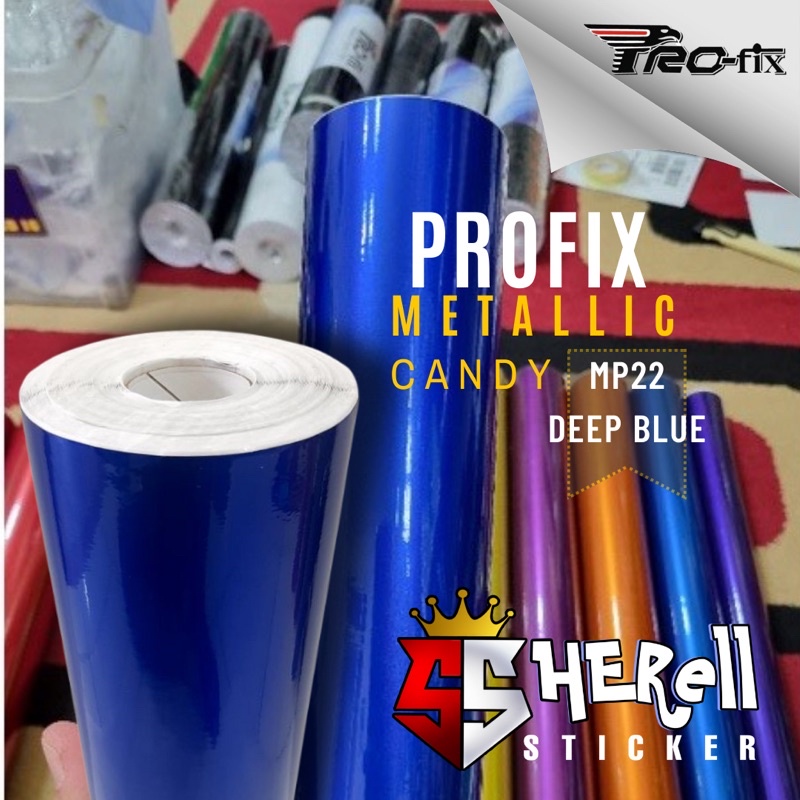 Jual Scotlite Profix Metallic Kilap Sticker Biru Tua Metalik Candy