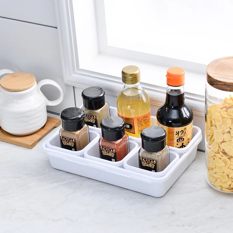 Hot Sale/8Pcs/set Kotak Laci Penyimpanan Kosmetik Desktop/Alat Makan Sekat Organizer/Compartmen Dapur Lemari Organisasi/Wadah Perhiasan Desktop Kotak Penyimpanan Serba Serbi