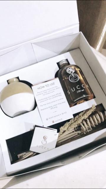 Succa Pewangi Pengharum Ruangan / Reed Diffuser Vase 100ml - Brown