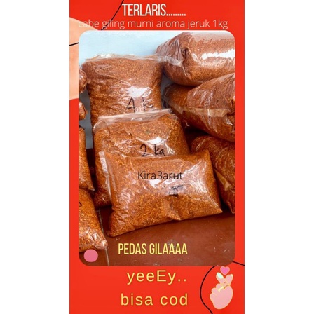 

cabe bubuk rasa jeruk asli 1kg