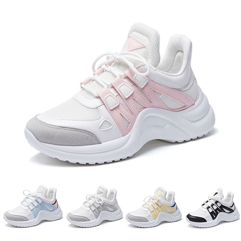  Sepatu  Sneakers  Olahraga Wanita Model LV untuk  Lari  Mesh 