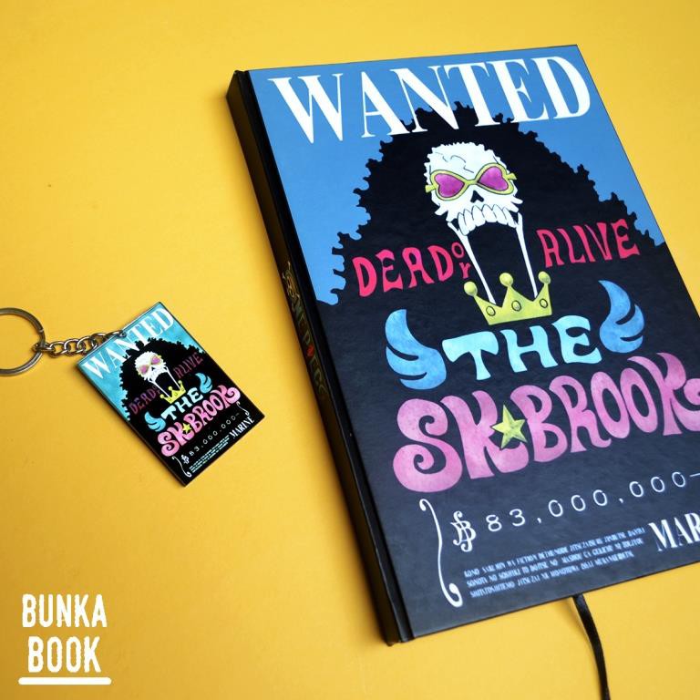 

Note Book Hardcover Anime Wanted One Piece Wanted Brook Ukuran A5 Jurnal Agenda Planner Gift Couple