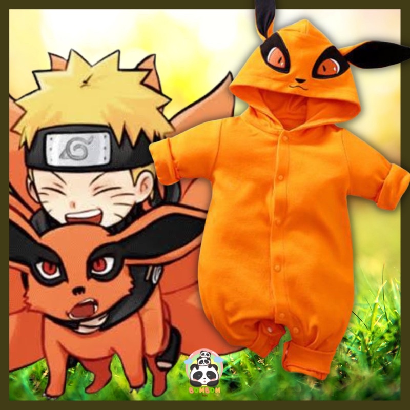 BAJU BAYI ANIME JUMPER HOODIE NARUTO KURAMA KYUBI #320