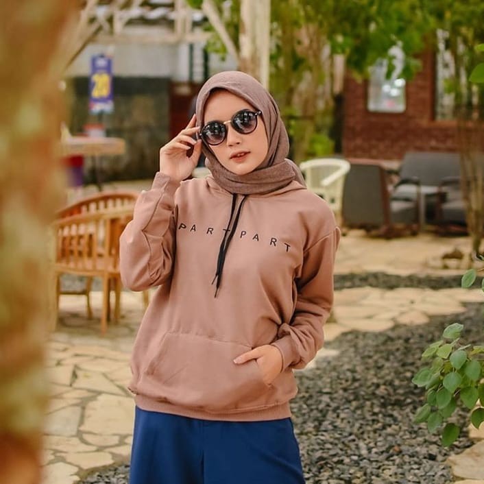 FenishaStore Sweater Hoodie Wanita Kekinian PART PART Size M-L-XL-XXL