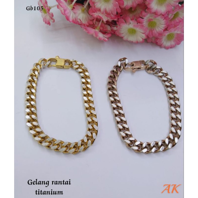 Fourfashion Gelang Titanium Rantai Premium S236