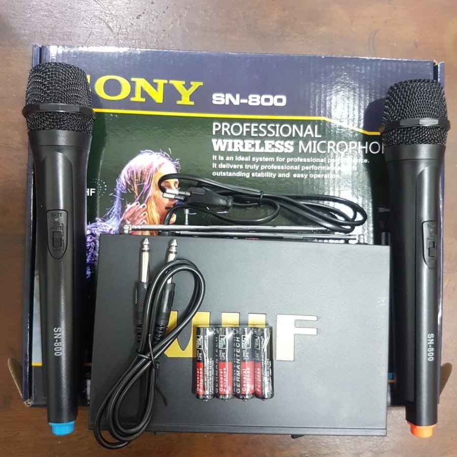 Sony Microphone Double Wireless UHF System SN-800
