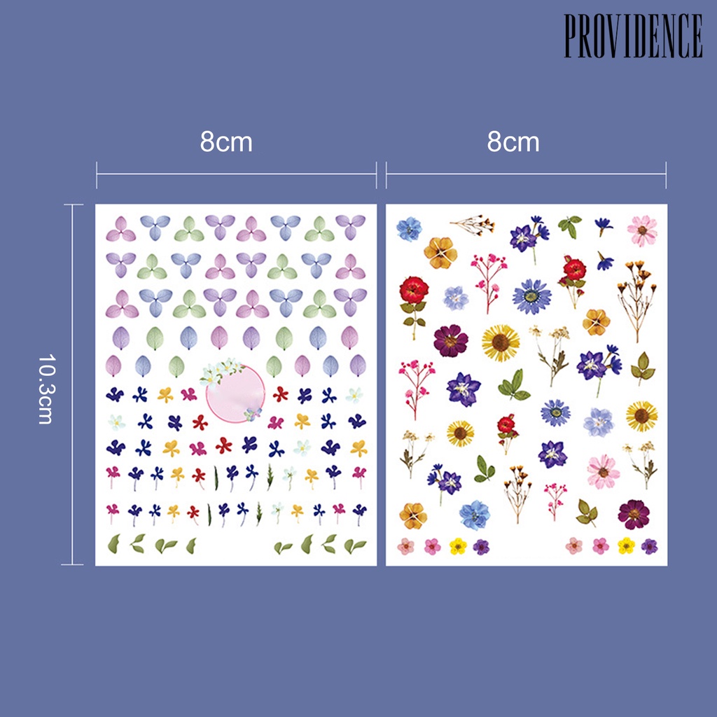 Providence Nail Sticker Flower Patterns DIY Colorful Craft Ultra Thin 3D Adhesive Nail Stickers for Manicure