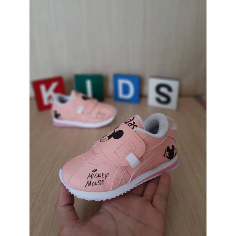 SEPATU ANAK MICKEY MOUSE PREMIUM HIGH QUALITY SEPATU MICKEY PINK