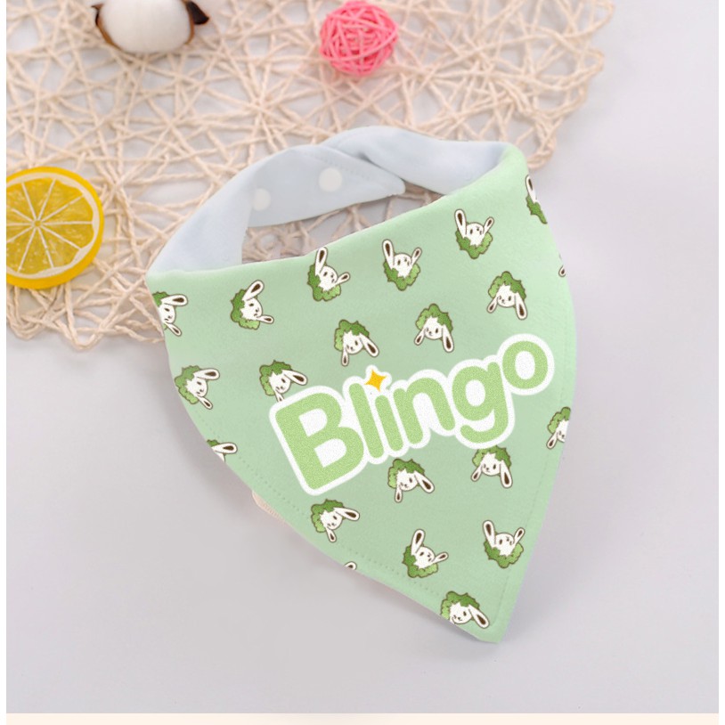 BLINGO BWD01 Perlengkapan Bayi Baby Bib 2PCS Celemek Makan Bayi Bayicelemek Bayi Slaber Segitiga