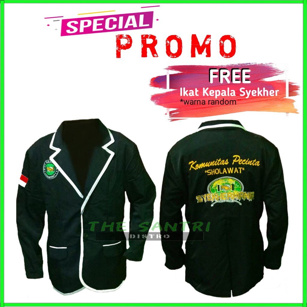 PROMO JAS SYEKHERMANIA WANITA PRIA MURAH / JAS SYEKHERMANIA BAHAN HALUS ADEM / THE SANTRI DISTRO