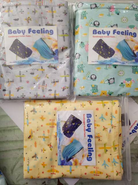 Baby Feeling Gendongan Kaos 2 in 1 motif Bolak Balik Berkualitas