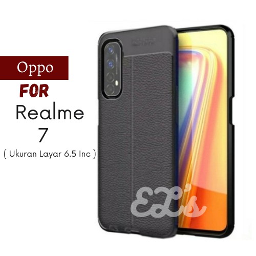 Case OPPO Realme 7 Ultra Slim Premium Leather Soft Case