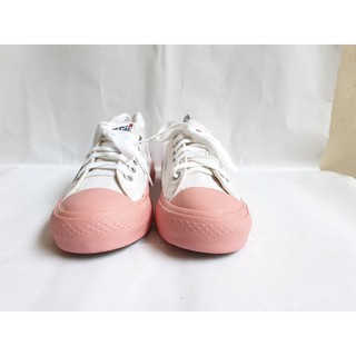  Sepatu  Converse All  Star  Putih sol  Pink Premium Quality 