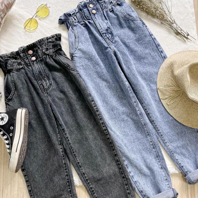 DRAKO JEANS HIGHWAIST ACID DENIM HITS