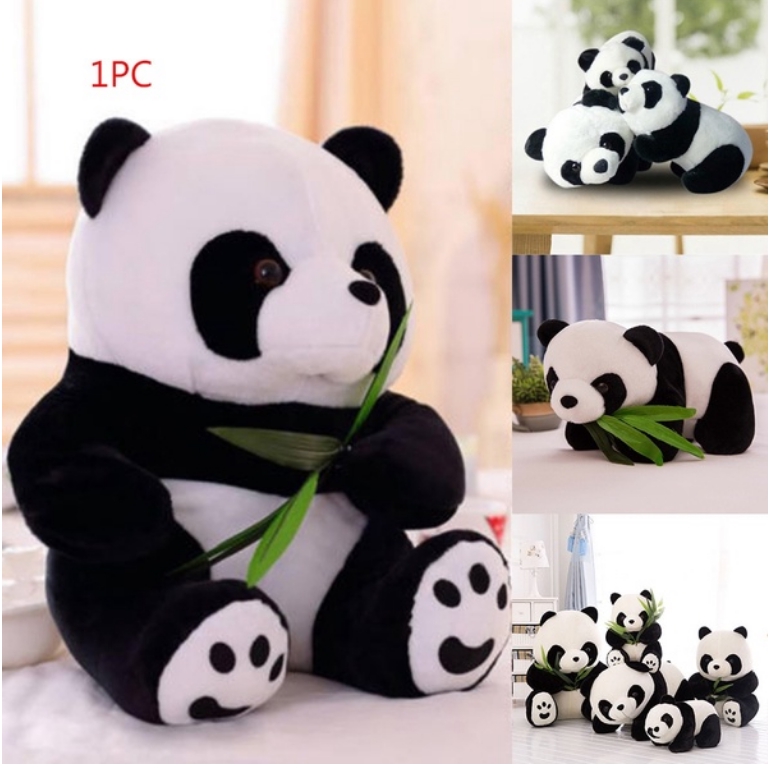 Cute Mainan Mewah Boneka Panda Boneka Kartun Lucu Hadiah Boneka