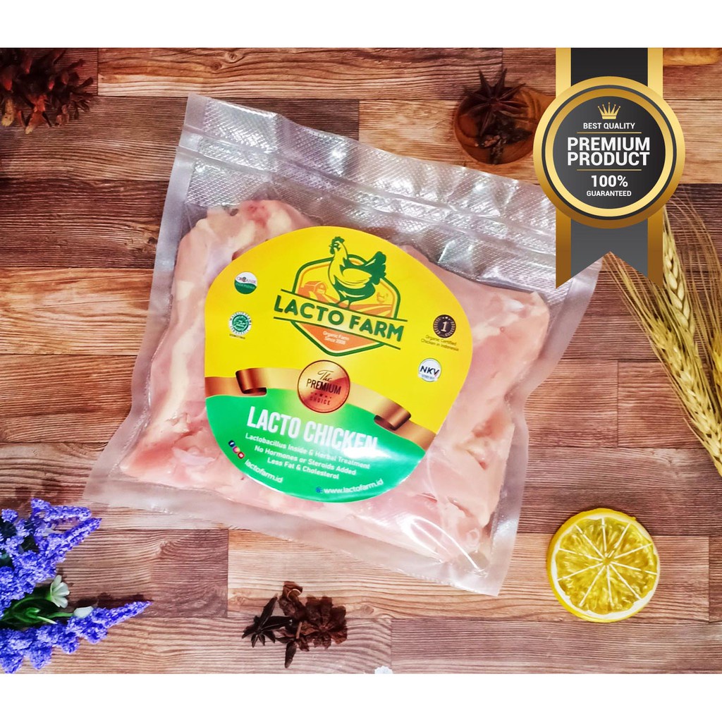 Paha Fillet Ayam Organic Lacto Farm 500gr (Ayam Organik)