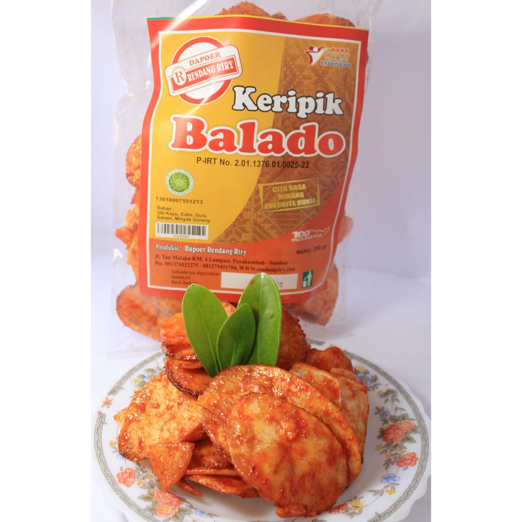 

Keripik Balado Dapoer Rendang Riry 250gr