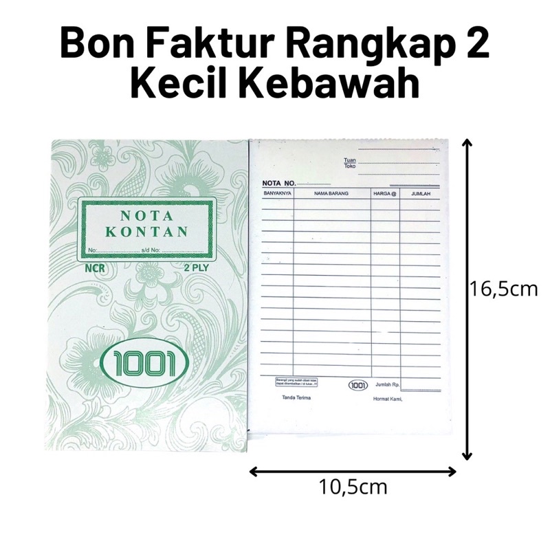 

Bon faktur Rangkap 2 kecil ke bawah harga per pc ⬇️