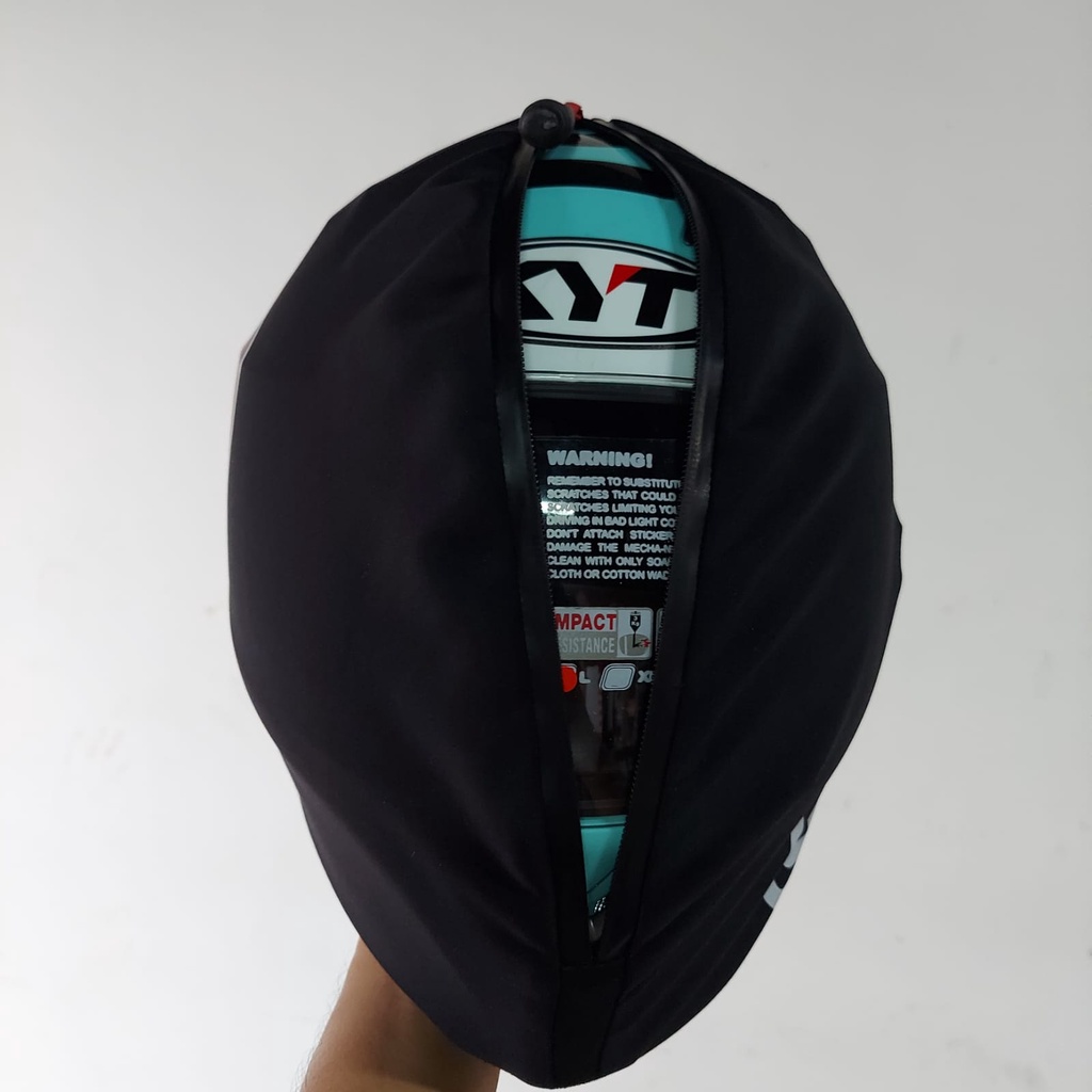 Cover Helmet Full Face Warna Putih/Sarung Helmet / Selimut  Helmet / Pelindung Helmet/ Tas Helmet / Sarung Helem/ Bungkus helem