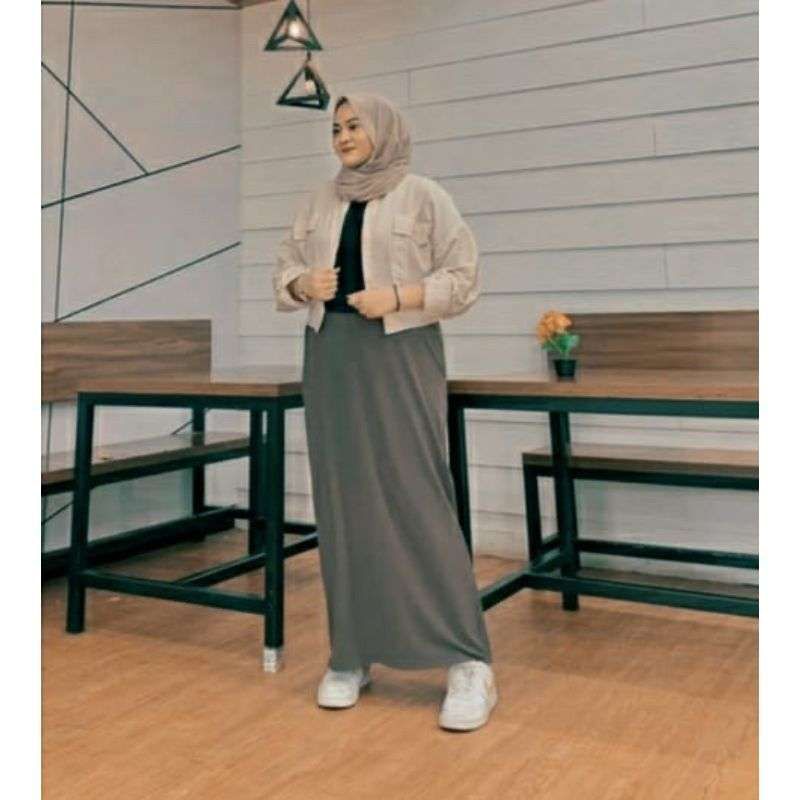 Aulia - Rok Span Scuba Jumbo//Rok Span Scuba Jumbo Ukuran XXL-XXXL