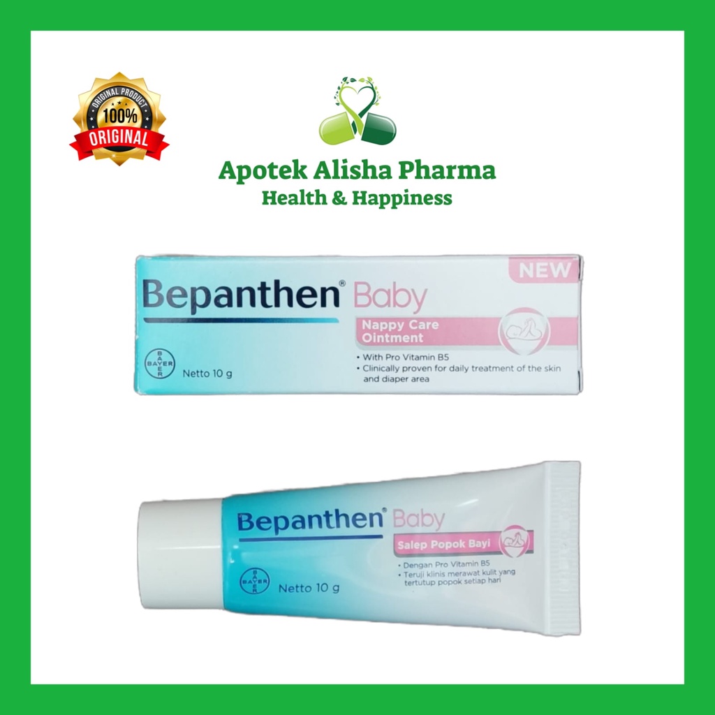 Salep Ruam Popok Bayi/Bepanthen Baby Nappy Care Ointment 10/20gr-Bepanten Krim Pantat Bayi Lecet/Merah