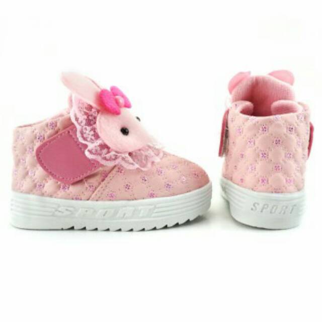 Sepatu Trendi Sepatu Boot Anak Cewe Fashion Boneka (8-24 bulan) Pink