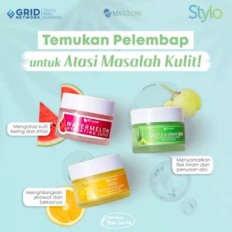 MOISTURIZER CACTUS JUICE MSGLOW MELEMBABKAN KULIT BERFLEK