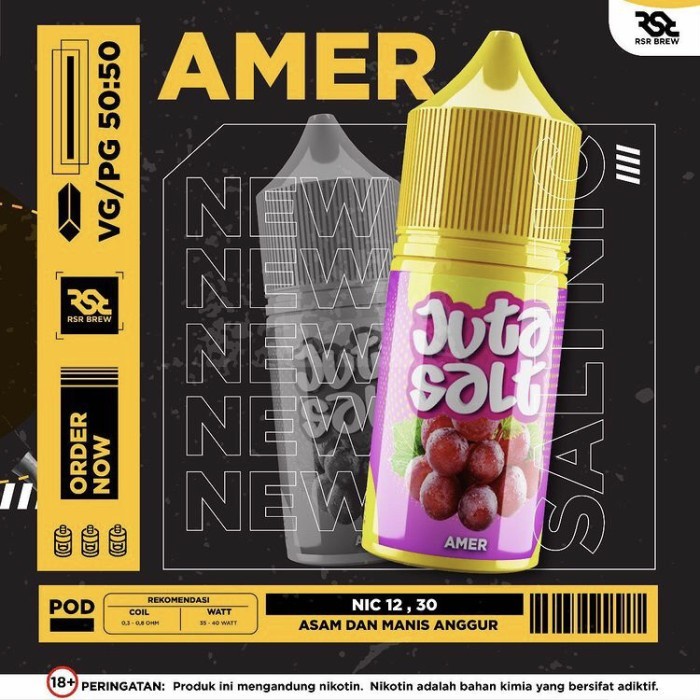 Juta Salt Amer Salt Nic 30ML by RSR Brew x Vape Boss