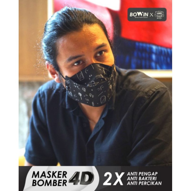 Masker Kain 4D [BOWIN X FILKOP] READY 