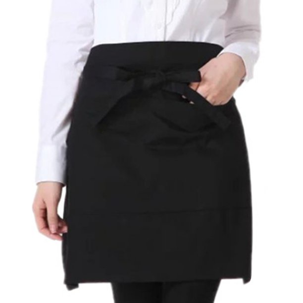 Apron half / Apron setengah / Celemek waiter waitress cafe resto coffeeshop Bahan Drill