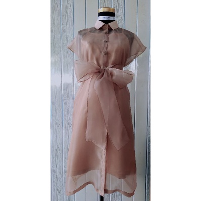 Angelonia Outer - Outer Organza - Dress Kemeja Organza - Outer Organza Premium