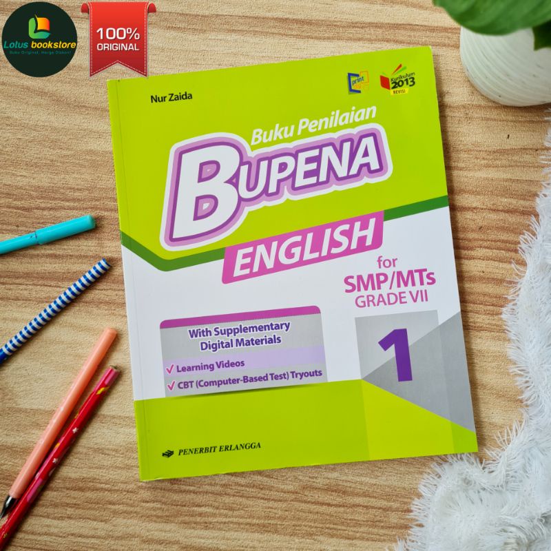 BUPENA ENGLISH / Bahasa Inggris SMP Kelas 7 / Kurikulum 2013 Revisi  / Buku Erlangga Original