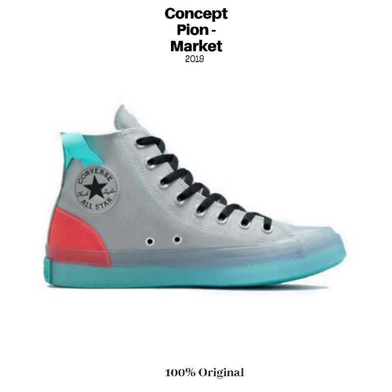 electric aqua converse