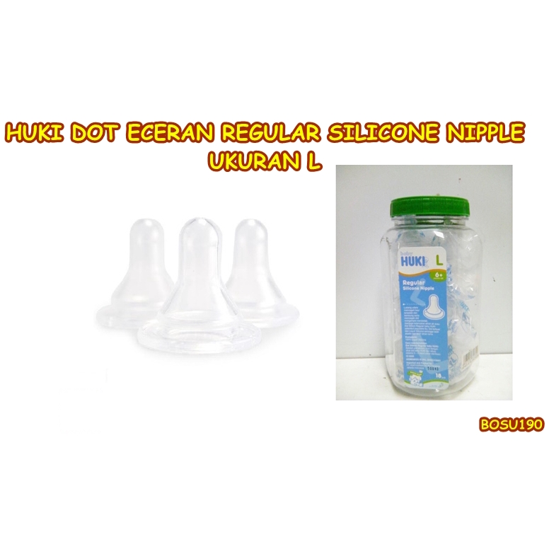 BOSU190 DOT ECERAN BABY HUKI REGULAR SILICONE NIPPLE CI0225 SIZE L