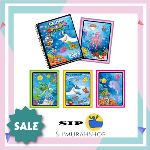 Magic Water Book / Buku Dengan Pena Air Ajaib / Coloring Book / Colouring Book Transport Animal / Mainan Edukasi