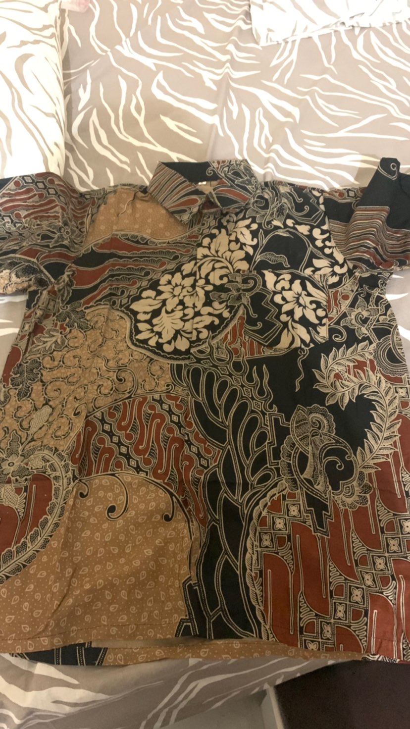 Kemeja Batik Pria Lengan Lengan Pendek Size M L Xl Xxl