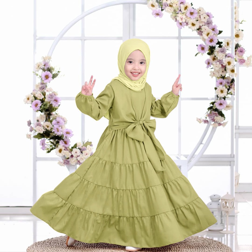 FASHION MUSLIM PAKAIAN ANAK PEREMPUAN GAMIS ZETTA KIDS