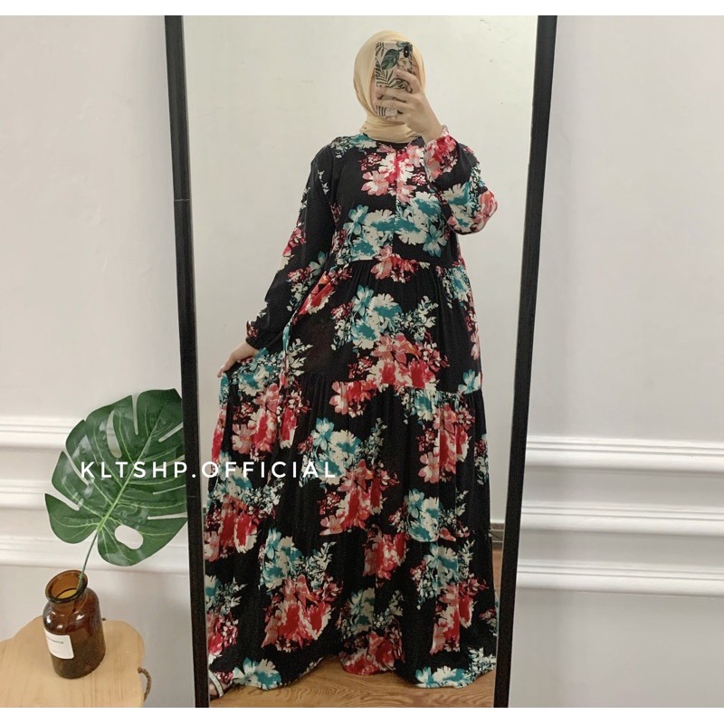 DRESS RAYON / DRESS SYAR’I / GAMIS SYARI / GAMIS PREMIUM-Kines toska