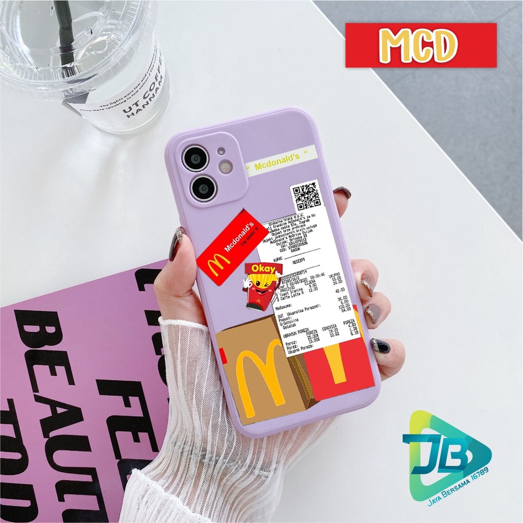 CASE CASING SOFTCASE SILIKON MACARON PELINDUNG KAMERA MCD OPPO VIVO SAMSUNG XIAOMI REALME IPHONE ALL TYPE JB5369