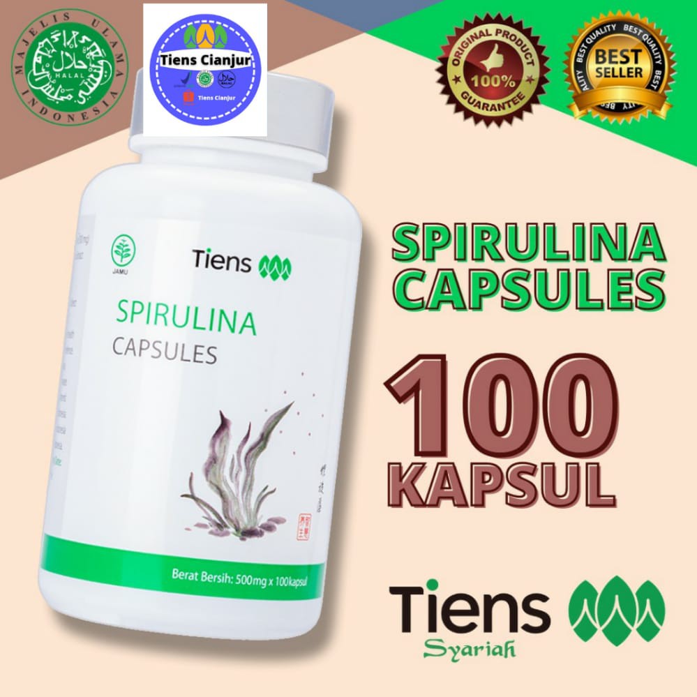 Kapsul Spirulina Tiens | Masker Spirulina | Masker Wajah Organik | Suplemen Tubuh BPOM
