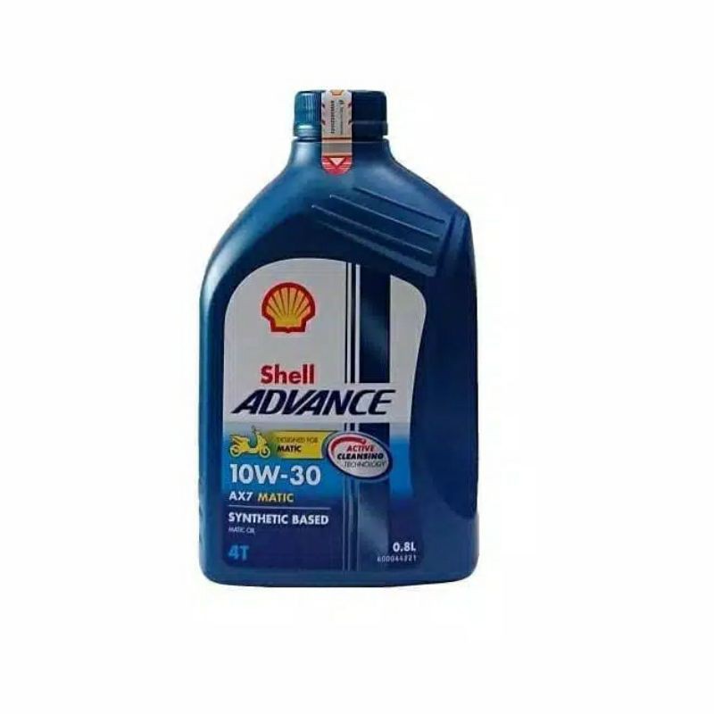 Oli Motor Matic Shell Advance 4T AX7 Synthetic Based Matic Oil 0.8L