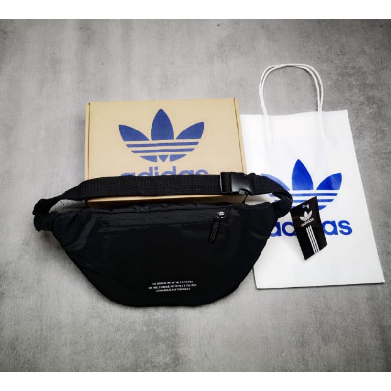 Adidas Embroidered  Waist Bag FullSet Free Box  N Paperbag!!!