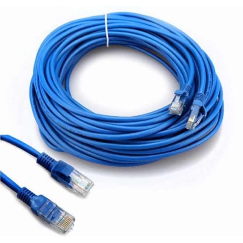 Kabel LAN Cat 5e 20 meter / kabel LAN cat 5e 20meter / kabel lan nyk cat 5e biru