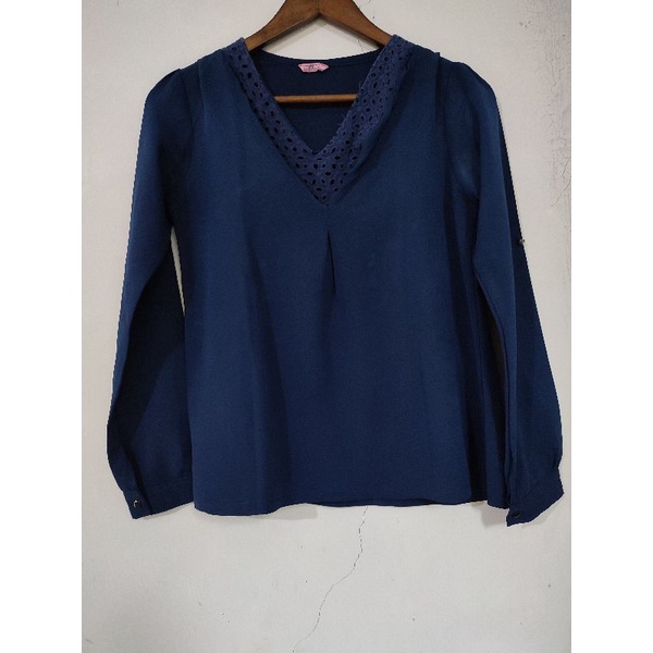 Preloved Blouse Navy