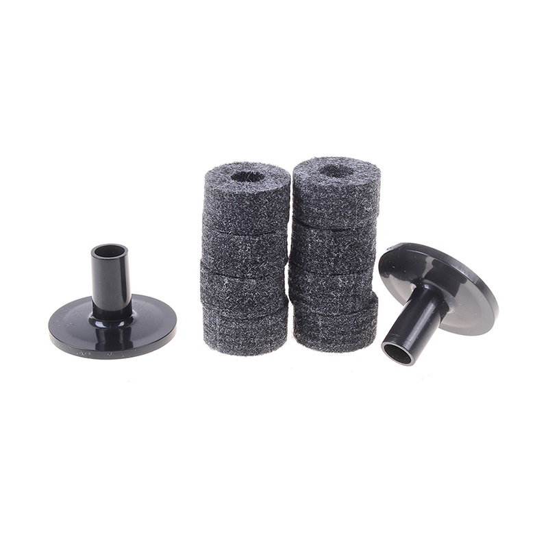 8pcs 25mm Washers2Pcs Sleeve cymbal Pengganti Bahan felt