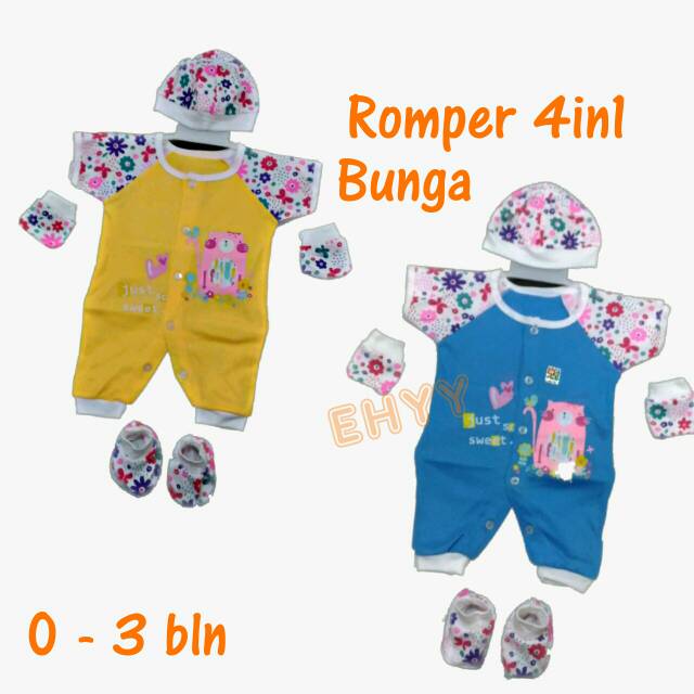 Romper Baby 4in1 SNI Newborn Go Green