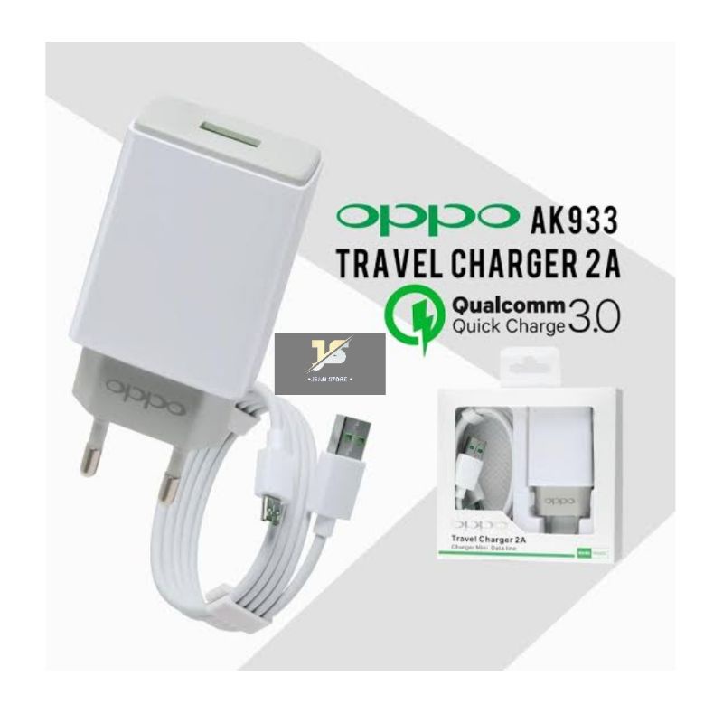 Charger cashan oppo 2A AK933 original Fast Charging Micro usb