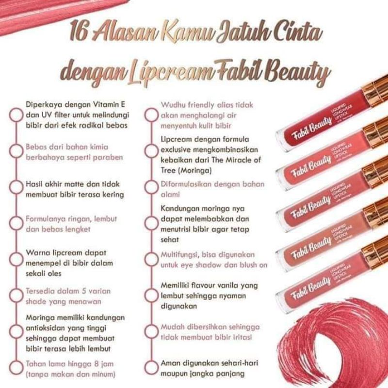 FABIL BEAUTY LIQUIFIEF LONGERWEAR LIPSTIK WITH MORINGA