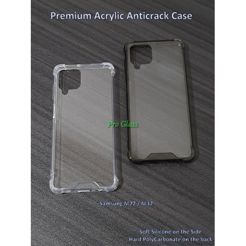 Samsung M02 / M12 A12 / M22 M32 Anticrack / Anti Crack / ACRYLIC Case